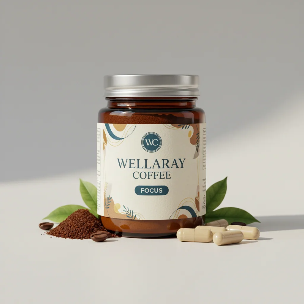 Wellaray Coffee Slim Coffee Booster Verpackung - Nahrungsergänzungsmittel mit L-Carnitin